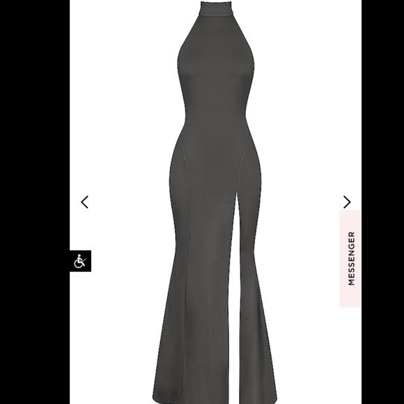 House of CB Juliette shadow halter gown - Picture 7 of 10